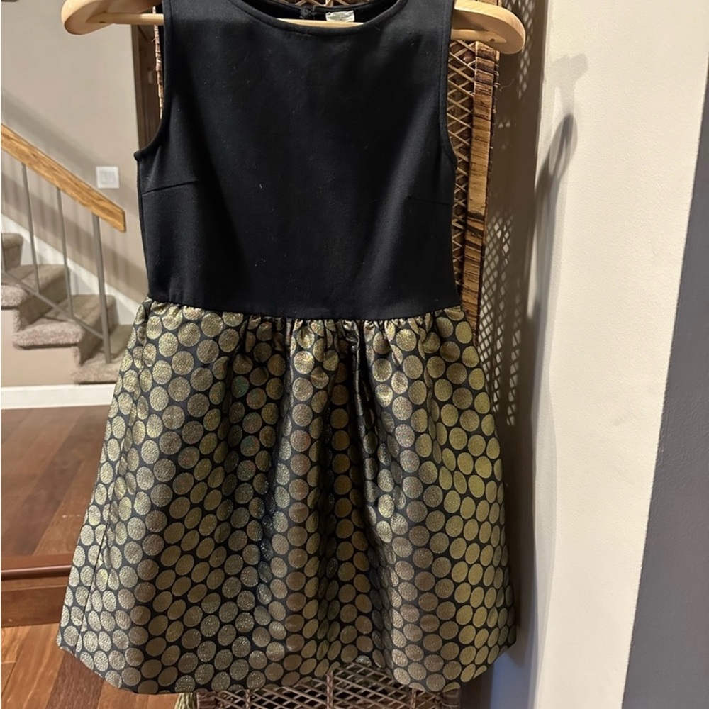 Elegant Black & Gold J. Crew Dress (girls)